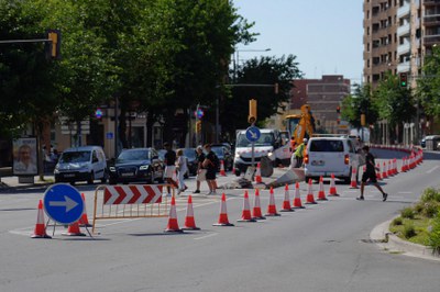 Afectacions al trànsit entre la plaça dels Pagesos i el carrer Unió, aquest dilluns, per treballs d’aglomerat