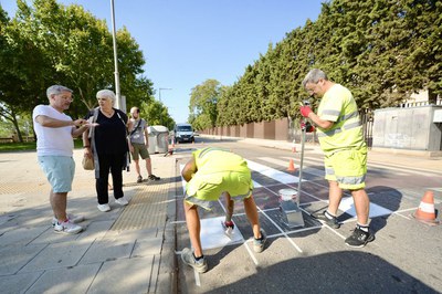 Campanya de repintat de la senyalització horitzontal dels carrers de la ciutat