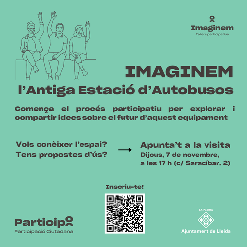 Imatge de la notícia Comença el procés participatiu Imaginem l’antiga estació d’autobusos amb una visita a l’equipament