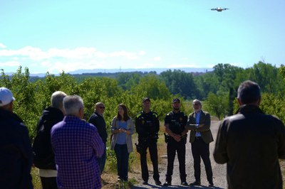 Dos drons reforcen la seguretat a l’Horta de Lleida