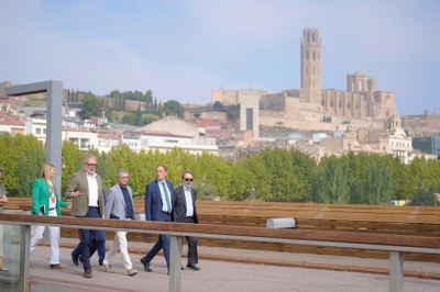 El secretari d’estat, Hugo Morán, felicita Lleida pel projecte URBAN-NAT