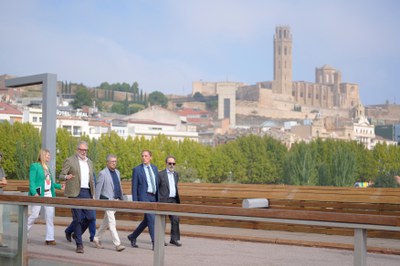 El secretari d’estat, Hugo Morán, felicita Lleida pel projecte URBAN-NAT