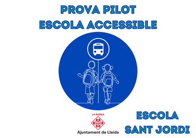 Els alumnes del Sant Jordi participen en una prova pilot per anar a l’escola amb autobús urbà 