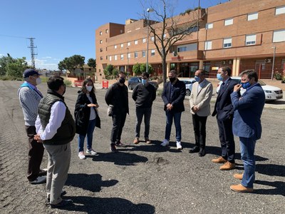 En marxa la millora de l'aparcament provisional del carrer Llibertat, al Secà 