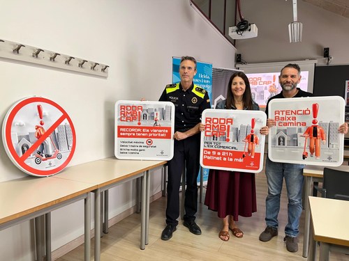 Imatge de la notícia L’Ajuntament engega ‘Roda amb Cap’, una campanya per promoure una conducció responsable dels patinets elèctrics