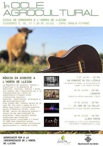 Imatge de la notícia L’Horta de Lleida estrena cicle agrocultural 