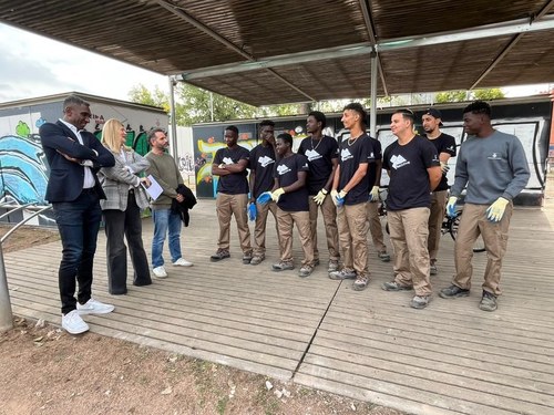 Imatge de la notícia La Brigada Jove de la Paeria realitza millores en jardineria i manteniment del Centre BTT de Pardinyes