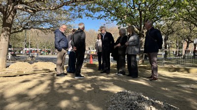 La Paeria adequa l’espai de petanca de la plaça Magnòlies per fer un entorn més confortable i accessible