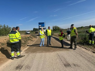 La Paeria asfalta tres camins importants de l’Horta de Lleida