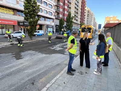 La Paeria avança en la millora del paviment en diversos punts de la ciutat