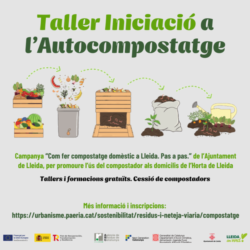 Imatge de la notícia La Paeria cedeix compostadors als veïns de l’Horta de Lleida per fomentar el reciclatge de la matèria orgànica domèstica