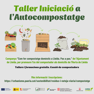 La Paeria cedeix compostadors als veïns de l’Horta de Lleida per fomentar el reciclatge de la matèria orgànica domèstica