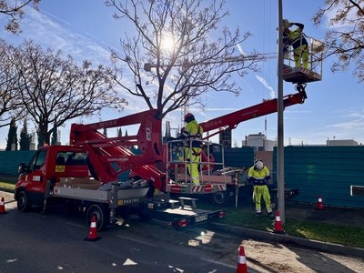 La Paeria enceta el canvi de l’enllumenat públic a tecnologia LED al barri de Ciutat Jardí