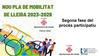 La Paeria inicia la segona fase del procés participatiu per a l’elaboració del Pla de Mobilitat Urbana Sostenible de Lleida