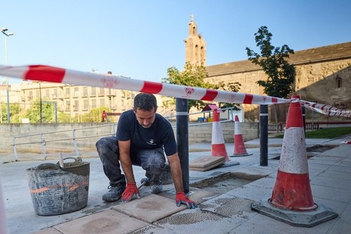 Imatge de la notícia La Paeria millora el manteniment del paviment a Sant Martí i Cavallers
