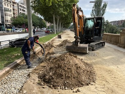 La Paeria millora el passeig de la Banqueta