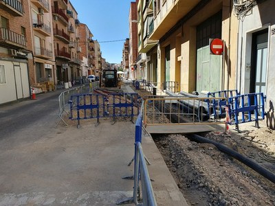 La Paeria renova la xarxa d’aigua i clavegueram del carrer Corts Catalanes