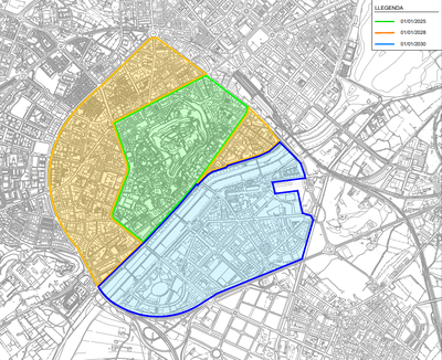 La Paeria suspèn temporalment les restriccions de circulació de la Zona de Baixes Emissions per l’aturada a Rodalies