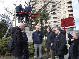 L'Ajuntament de Lleida restaura l’estàtua de Gaspar de Portolà 