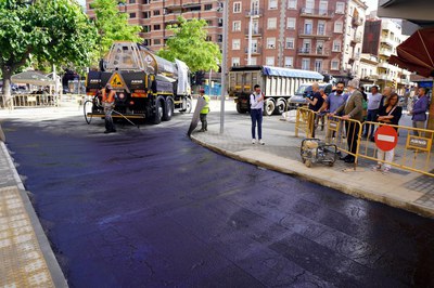 Les obres de remodelació de l'entorn de l'Escola del Treball, llestes la setmana vinent