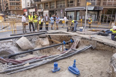 Les obres del carrer Pius XII renovaran la xarxa d’aigua i ampliaran les voreres