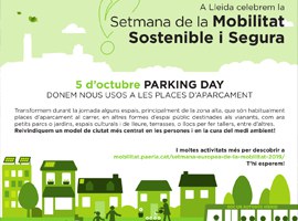 Lleida celebra dissabte el seu primer Parking Day 