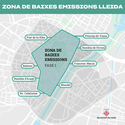 Imatge de la notícia Llum verda a la Zona de Baixes Emissions de Lleida