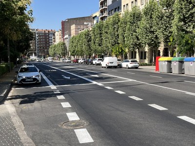 Millora de la senyalització horitzontal a la Rambla d’Aragó i a l’avinguda de Prat de la Riba