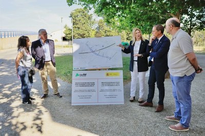 Obres de renovació del pont de l’avinguda Ciutat Jardí