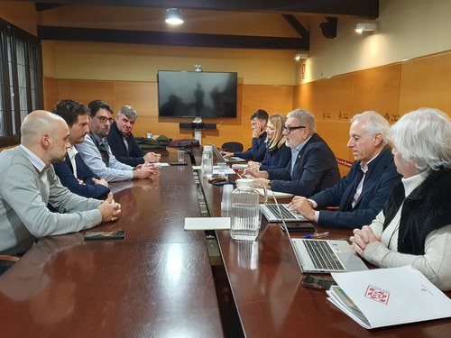 Imatge de la notícia Paeria i Aqualia treballen per la modernització de la xarxa d’aigua de Lleida