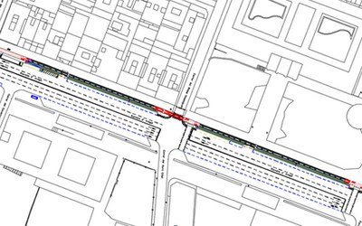 Projecte de construcció de l'Eix Nord-Sud del carril bici de la ciutat de Lleida. Tram Rambla d’Aragó entre carrers Ramón i Cajal i Canonge Brugulat