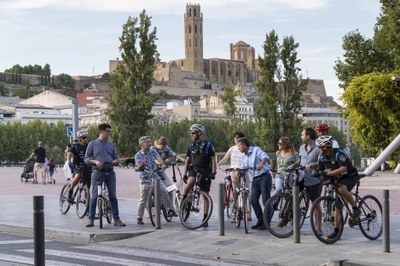 Recorregut en bicicleta amb usuaris, regidors i tècnics municipals per a millorar la mobilitat a la ciutat 