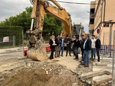 Recta final de les obres de millora del clavegueram de Llívia