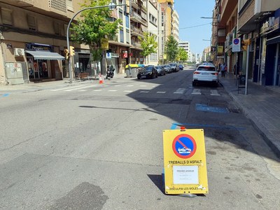 Renovació del paviment de l’avinguda Alcalde Porqueras
