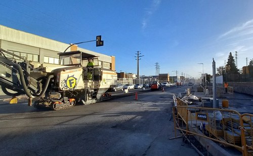 Imatge de la notícia Tasques de pavimentació a l’avinguda Indústria