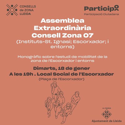 Trobada del Consell de la Zona 07 per a presentar l’estudi de mobilitat a l’àrea de l’Escorxador i entorns 