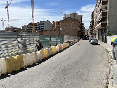 Obres per ampliar les voreres a Comtes d’Urgell i per prolongar el carril bici a Prat de la Riba