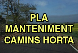 Pla de manteniment dels camins de l'horta de Lleida