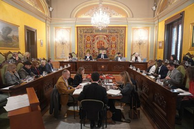 Llum verda del ple de la Paeria al pavelló 5 de Fira de Lleida, al qual opten sis empreses