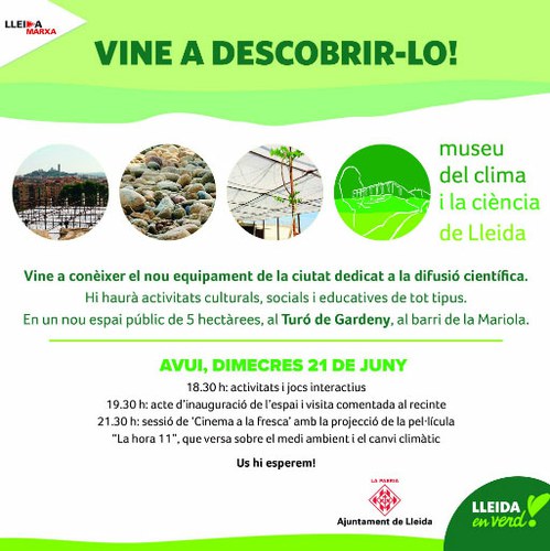 Imatge de la notícia MUSEU DEL CLIMA I LA CIÈNCIA DE LLEIDA