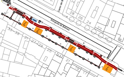 Imatge de la notícia Projecte de construcció de l'eix Nord-Sud del carril bici.  Tram Av. Balmes - Centre Històric