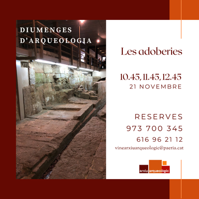 Imatge del event Diumenges d'arqueologia: Les adoberies de Lleida