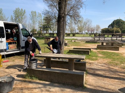 Actuació de manteniment a la zona de pícnic de les Basses 