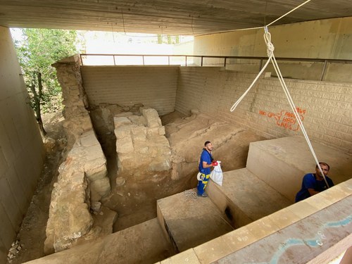 Imatge de la notícia El Consorci del Turó neteja l'entorn de la muralla romana de la Seu Vella