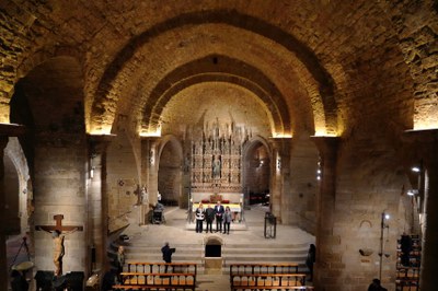 Finalitzen les obres de restauració de l’església de Sant Llorenç, al Centre Històric