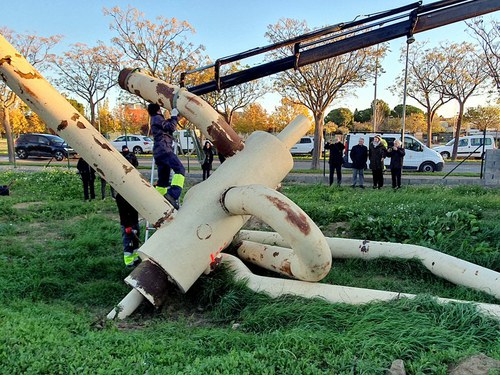 Imatge de la notícia La Paeria restaurarà i reubicarà l’escultura monumental “Sense títol” de Miguel González