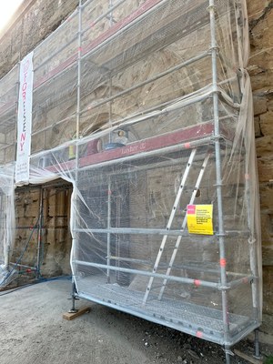 L'Ajuntament de Lleida restaura la portalada principal i la façana nord de l'església de Santa Maria de Gardeny