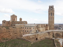 Imatge de la notícia Tècnics i professors de la Universitat Autònoma visiten els recintes emmurallats de la Seu Vella i Gardeny 