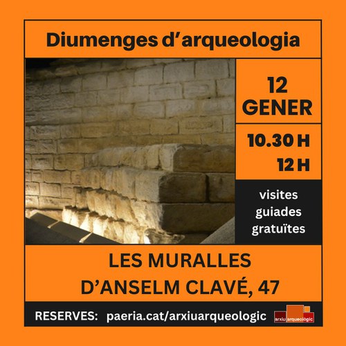 Imatge de la notícia Tornen els "Diumenges d'Arqueologia” de l’Arxiu Arqueològic de la Paeria