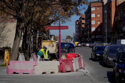 Afectacions al trànsit per obres a Rovira Roure i Alcalde Porqueres